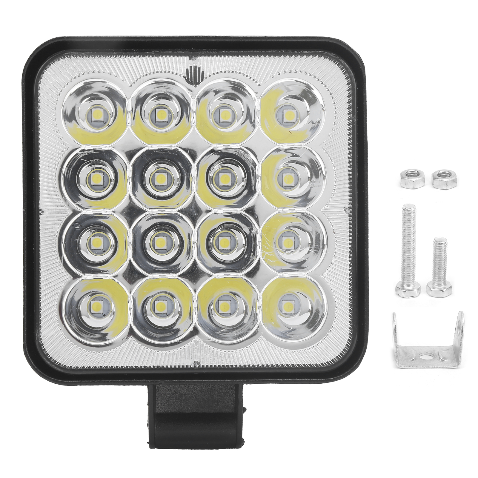 48w 16led Quadratische Arbeitsleuchte Ip67 Wasserdicht Für Auto, Motorrad, Lkw, Boot
