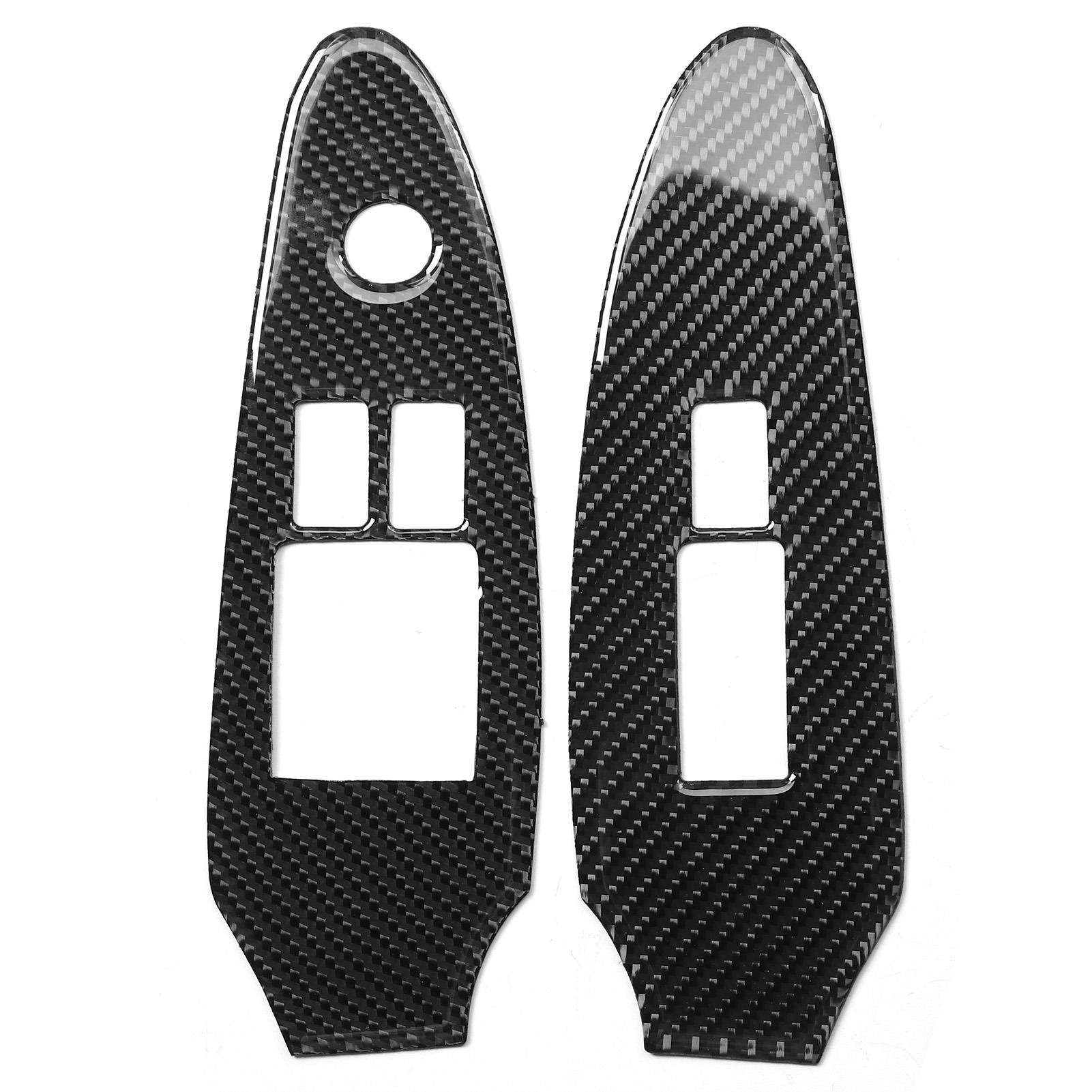 2 Fensterheber-knopfblenden Aus Kohlefaser Für Nissan 370z Z34 (2009–2020), Linkslenker