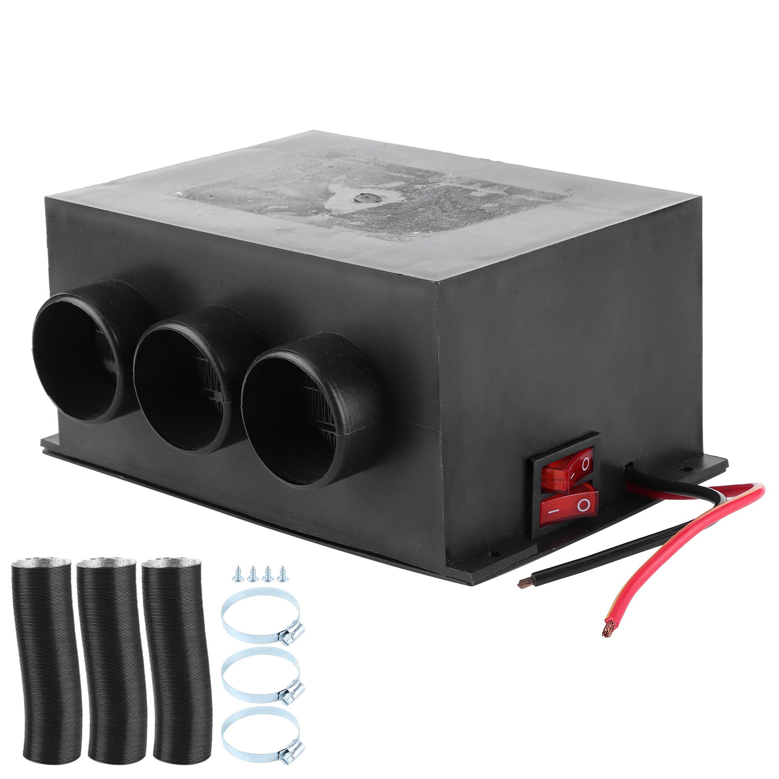 Tragbare 12v 3-loch-autoheizung, Winter-windschutzscheibenenteiser, Antibeschlag-entfeuchter