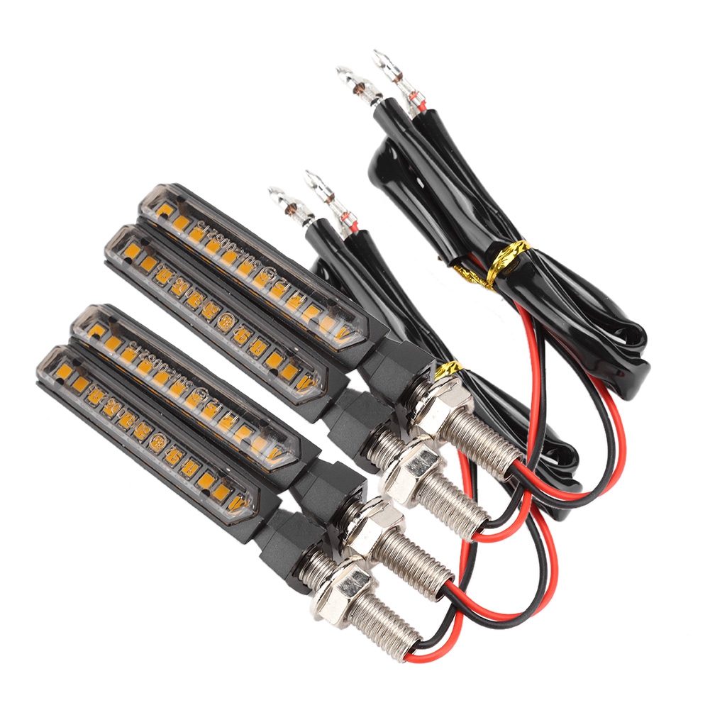 Stück 12v Universal-motorradblinker Mit Unterwasserbeleuchtung, 12 Led-anzeigeleuchten
