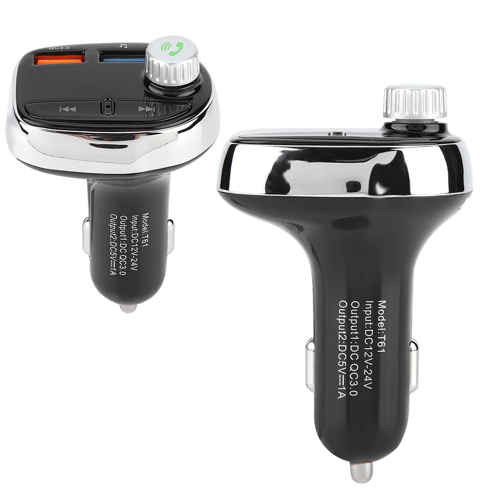 Kabellose Bluetooth-freisprecheinrichtung Fürs Auto, Fm-transmitter, Dual-usb-ladegerät, Mp3-player