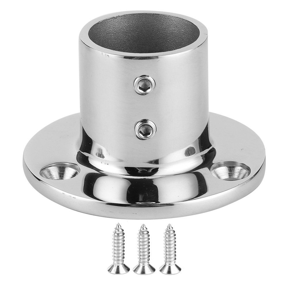 Runder Pfostenfuß Aus Edelstahl 316, 90°-winkelstück Für Bootsreling, Geeignet Für 32-mm-rohre