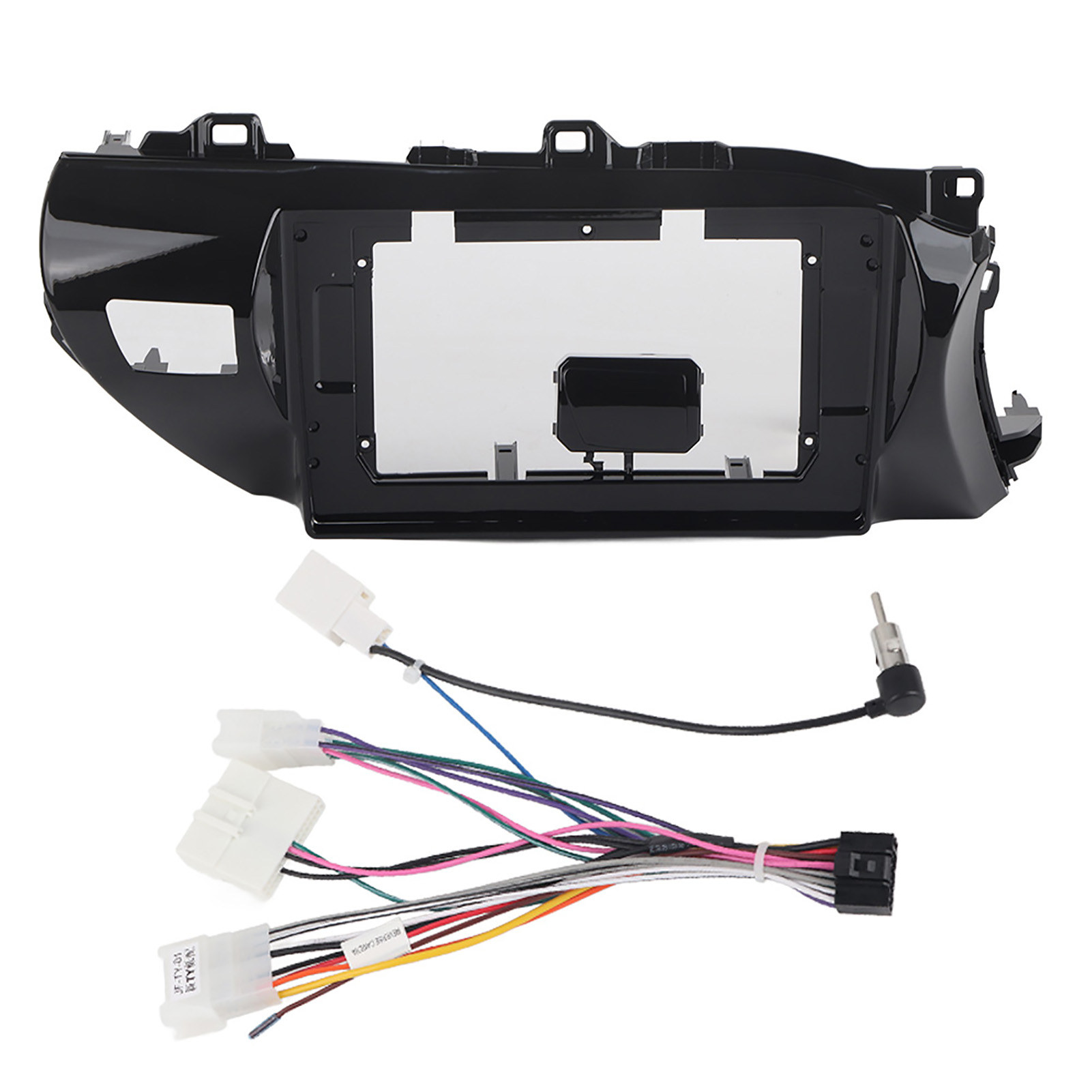10,1-zoll-autoradio-einbaurahmen Mit Gps Und Stromkabel, Kompatibel Mit Hilux 2014–2019 (rechtslenker)