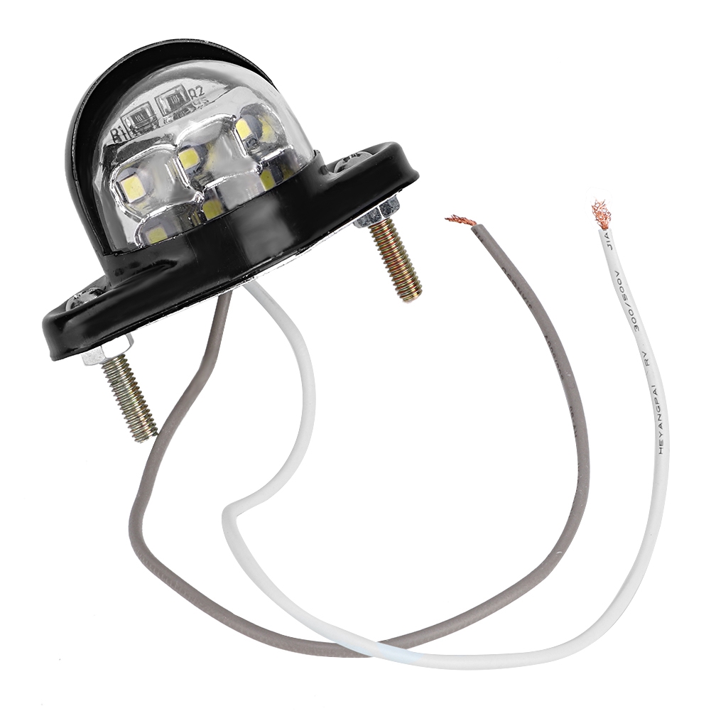 12v Led-kennzeichenbeleuchtung Mit 6 Glühbirnen Für Anhänger, Motorrad, Lkw, Transporter