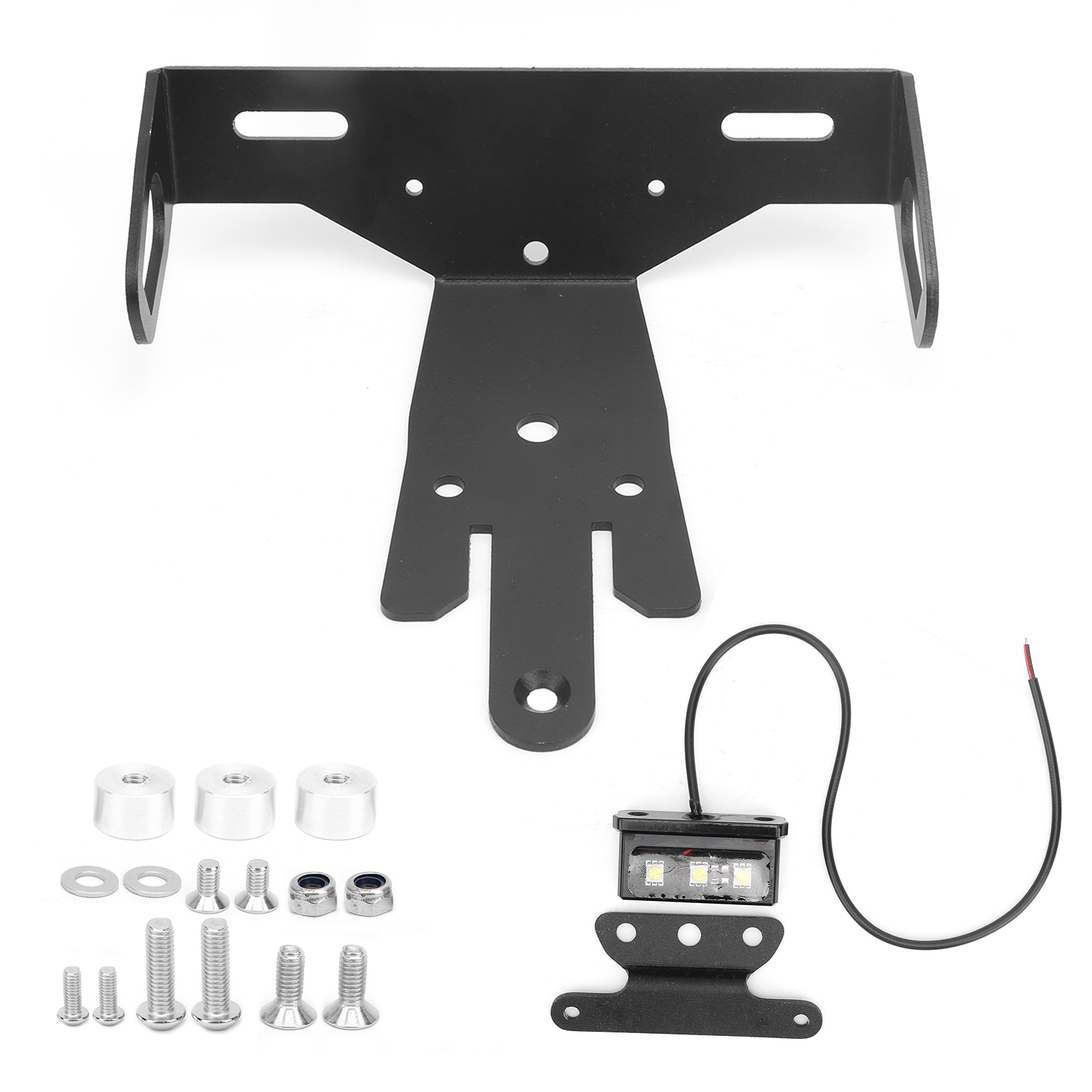 Motorrad-kennzeichenhalterung Mit Led-beleuchtung, Kompatibel Mit Kawasaki Er-6n/f 2012-2015