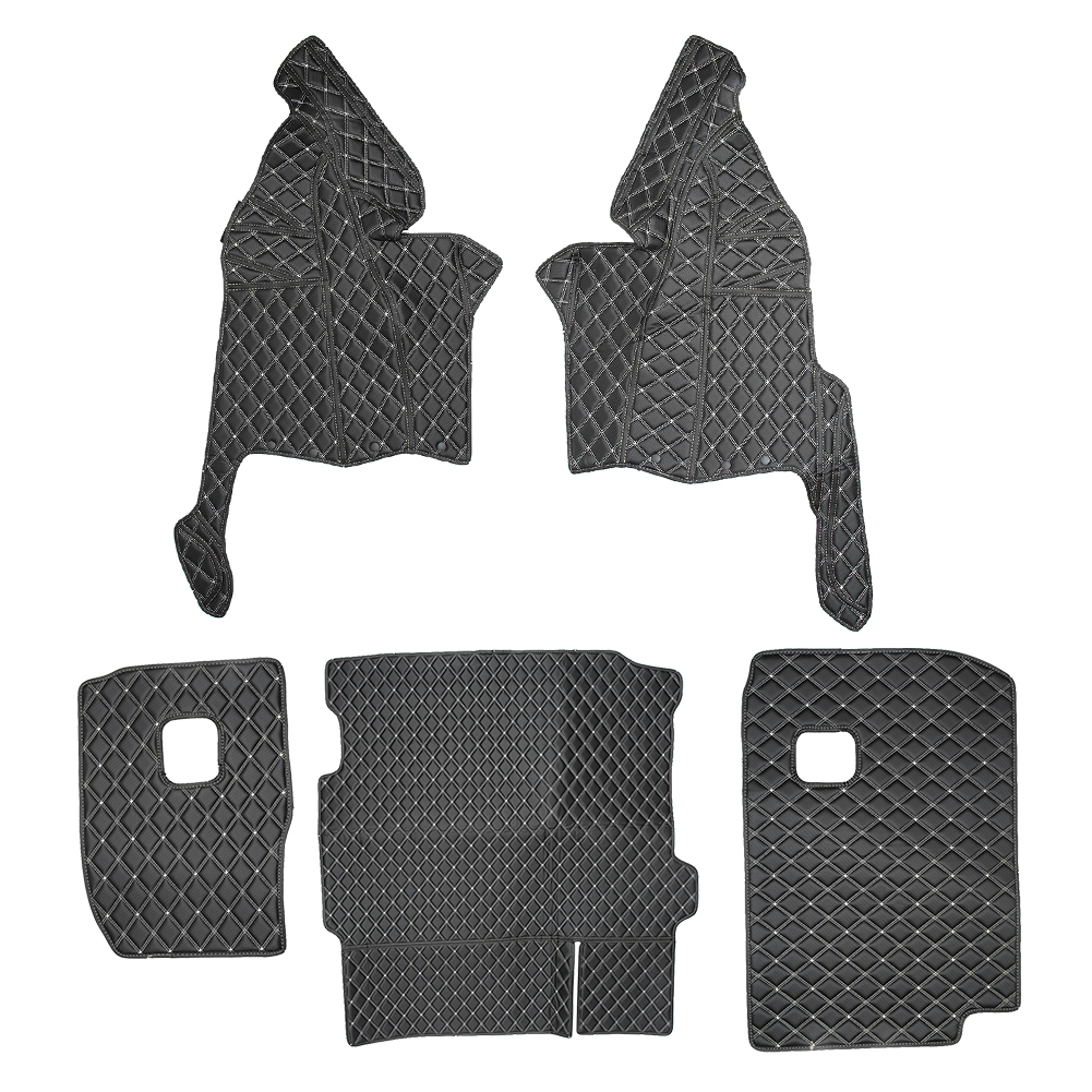 Set Mit 5 Kofferraummatten Aus Pu-leder Für Jeep Wrangler Jk Ab Baujahr 2018