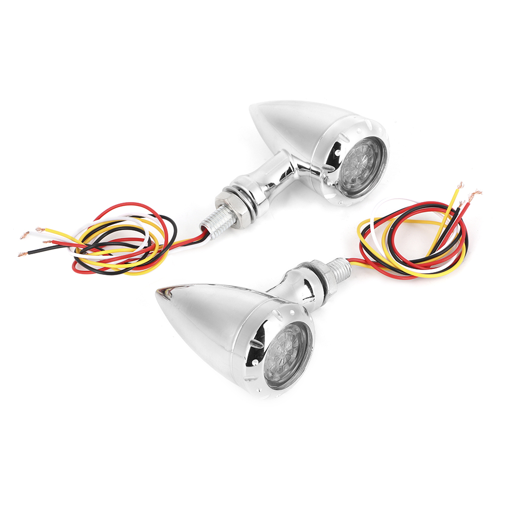2 X 10 Mm Led-motorradblinker, Blinkende Richtungsanzeigen, Universelle Lenkerleuchten