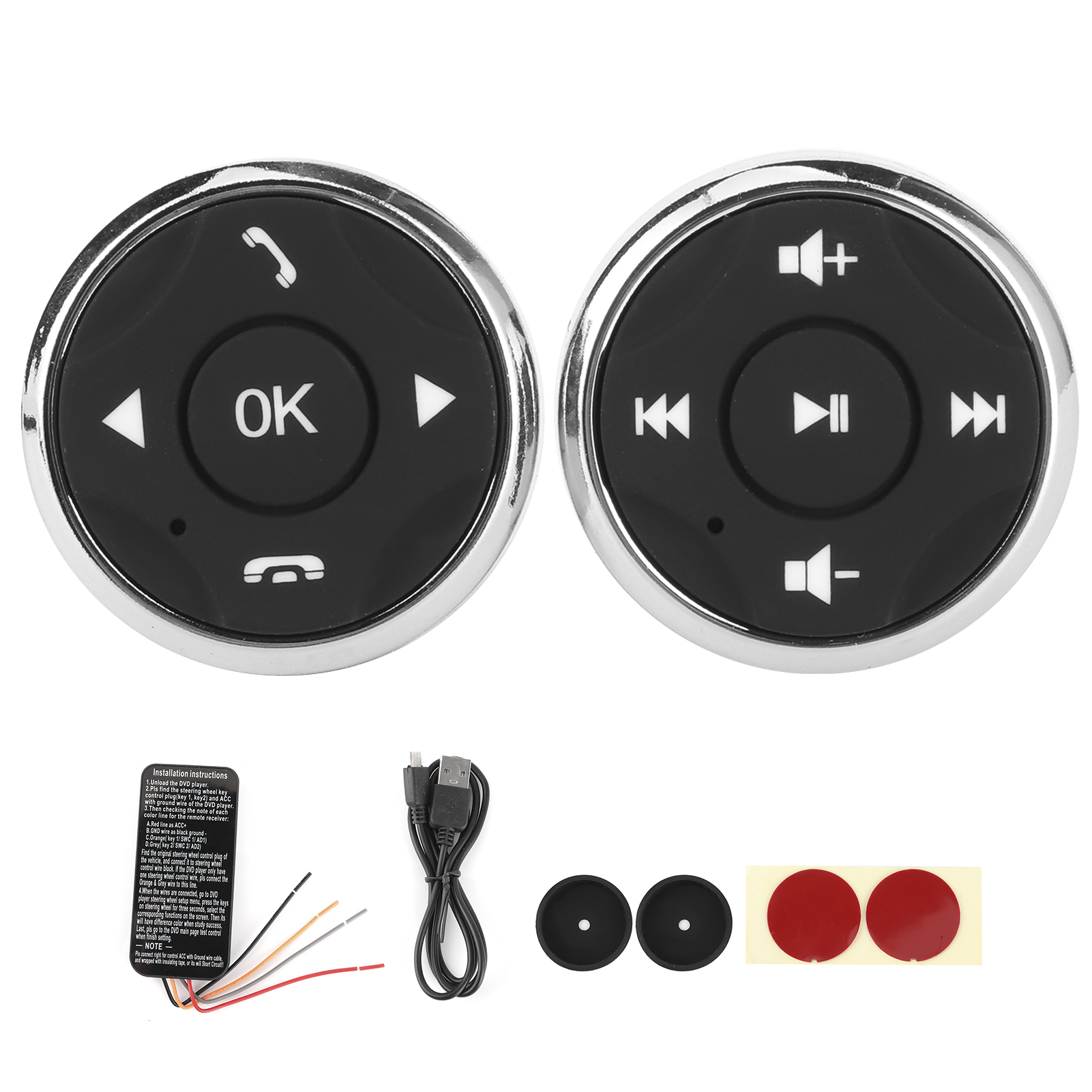 Multifunktionslenkrad Mit Usb-aufladbaren Tasten Für Android-autoradios