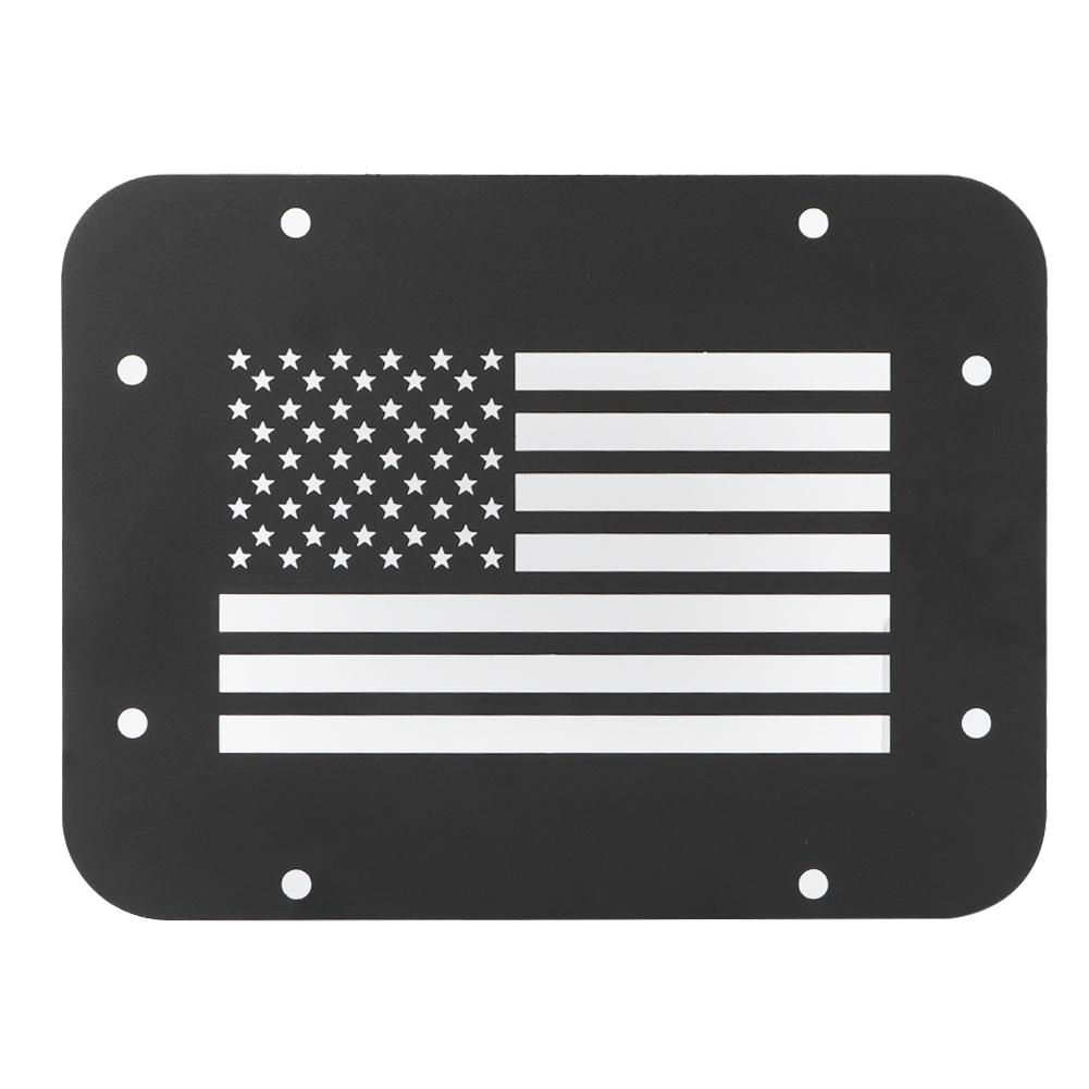 Heckklappen-lüftungsgitter Mit Amerikanischer Flagge Für Jeep Wrangler Jk 2- Oder 4-türer Modelle 2007-2018