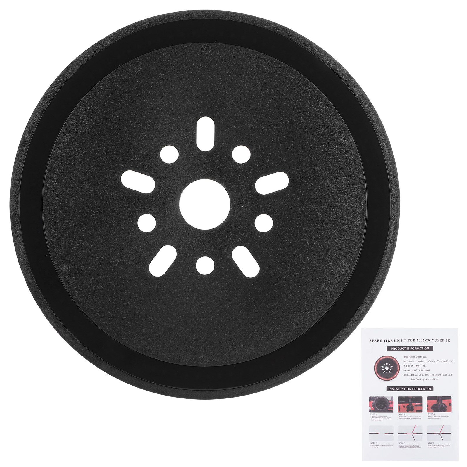 5-w-notbremsleuchten, 90 Helle Rote Leds, Antikollisionssystem Für Jeep Wrangler Jk Jl 2007–2017