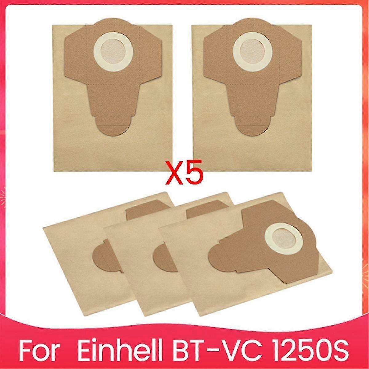 Ersatzbeutel (20 L, 5 Stück) Für Nass- Und Trockensauger 1250s, Edelstahlmodell, Universal-staubfilter, Ersatzzubehör