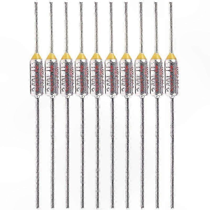 Packung Mit 10 Aluminium-thermosicherungen, 100 °c Nenntemperatur, 250 V 10 A Schutz Für Haushaltsgeräte