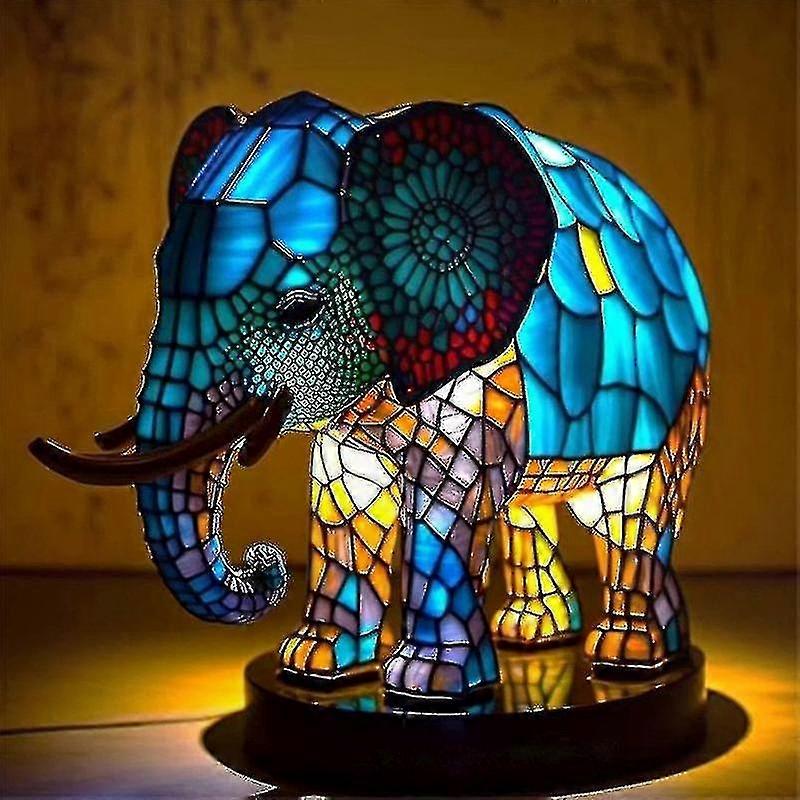 Bunte Tierlampe Aus Kunstharz Zur Tischdekoration, Stimmungsvolle Wohnraumbeleuchtung