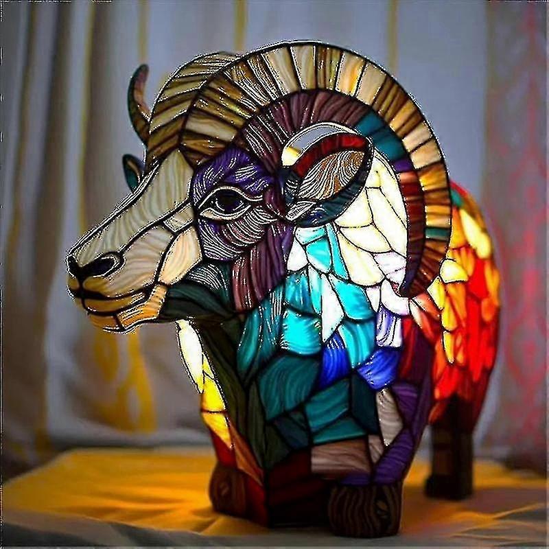 Bunte Tierlampe Aus Kunstharz Für Die Heimdekoration, Tischlampe, Ambientebeleuchtung