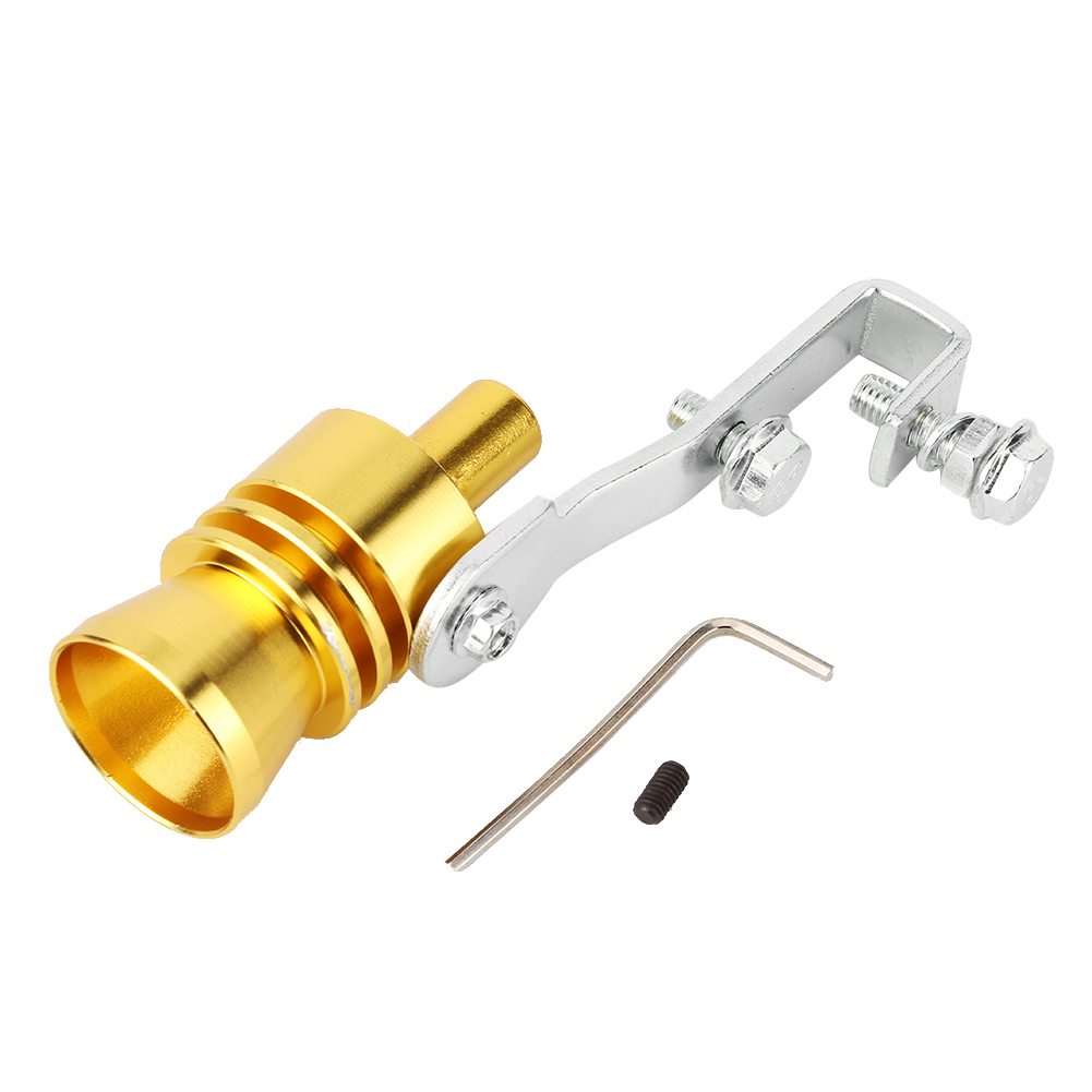 Turbo-schalldämpfer-pfeife, Auspuffrohr-lautsprecher, Modifiziertes Auto- Und Motorradzubehör, Gold