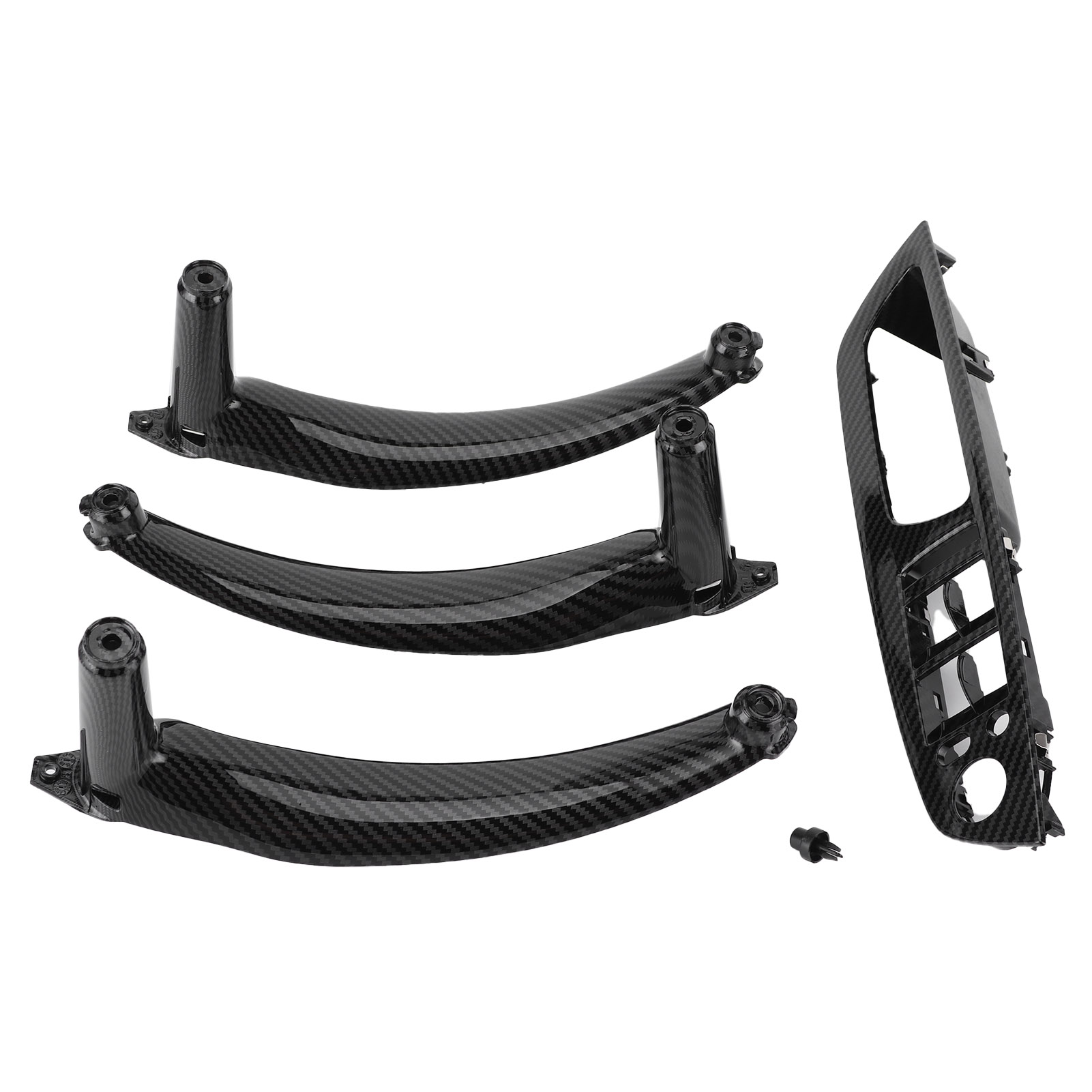 Dekorativer Türgriff In Carbon-optik Für Den Innenraum, Kompatibel Mit X5 X6 E70 E71 2007-2013, Deckelleiste In Carbonfaser-optik.