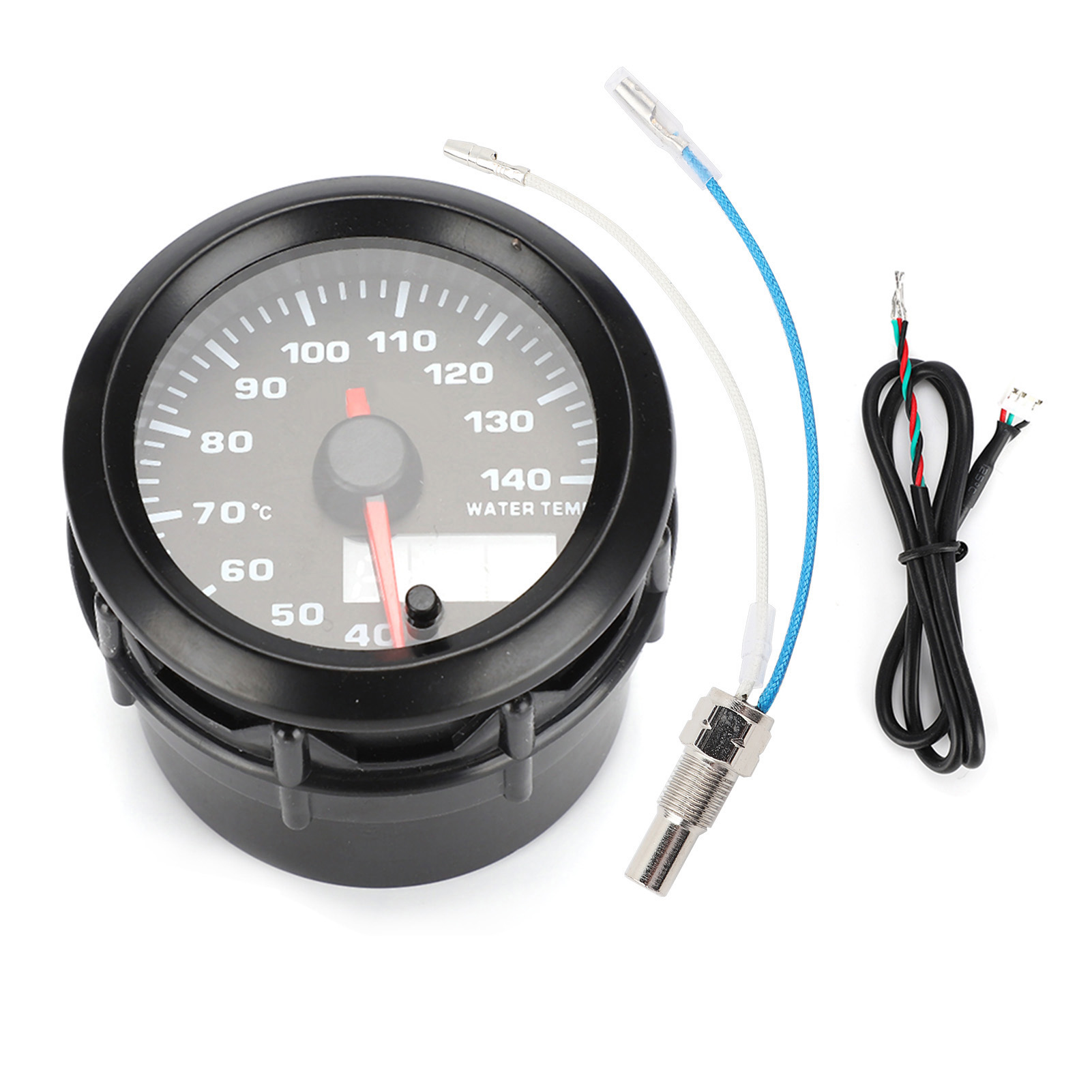 52-mm-2-in-1-analog-kfz-wassertemperaturanzeige Mit 7-farbigem Led-sensor – Universal