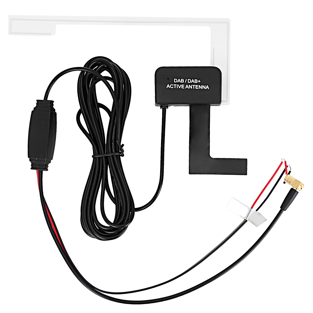 Digitale Radio-patchantenne Zum Aufkleben, 20 Db, Dab, Smb, 12 V, 3 Meter Kabel, Unauffällige Antenne Für Autoradio.