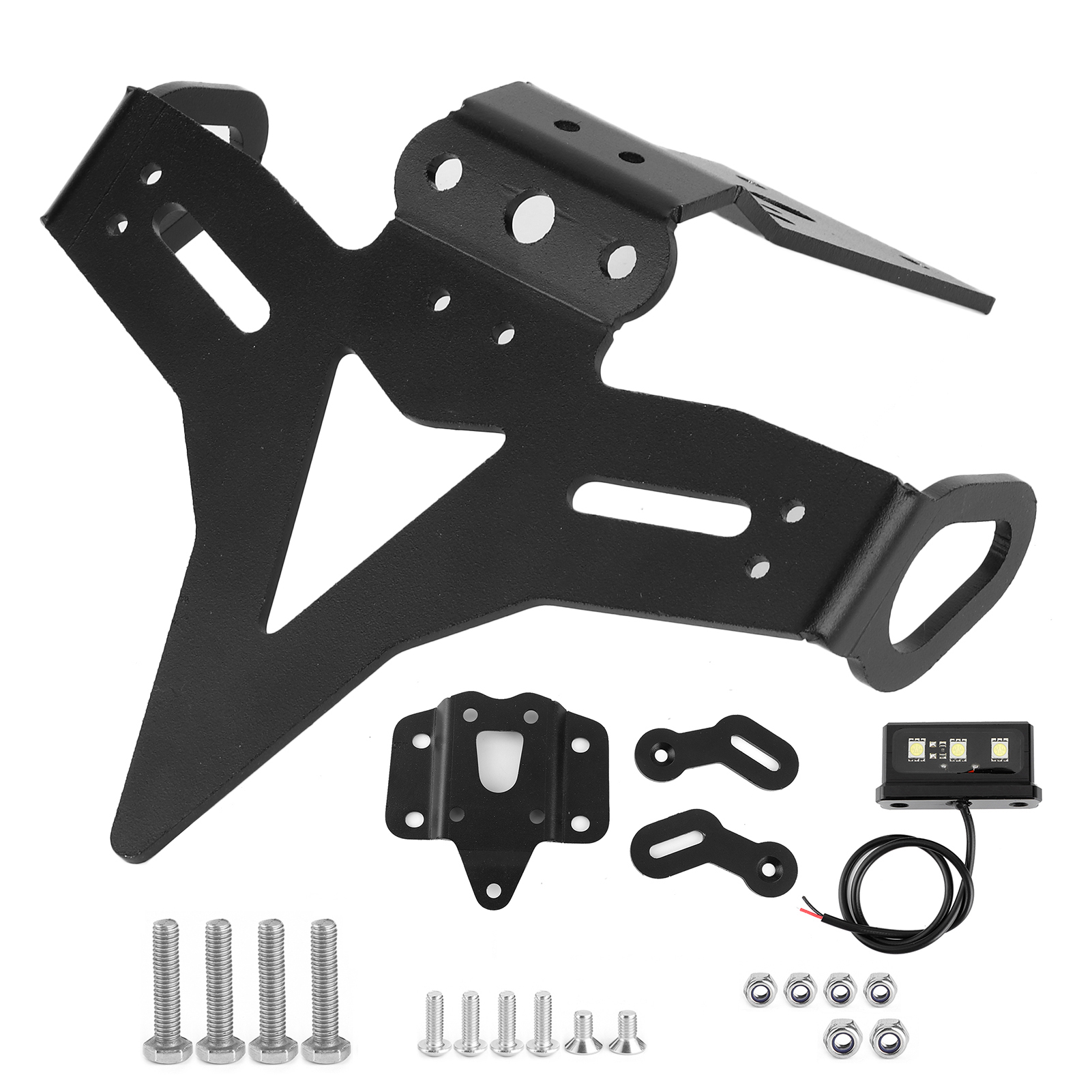 Kennzeichenhalterung Hinten Mit Led-beleuchtung, Kennzeichenhalter-eliminator, Kompatibel Mit Yamaha Mt-07 Fz-07 2013-2020