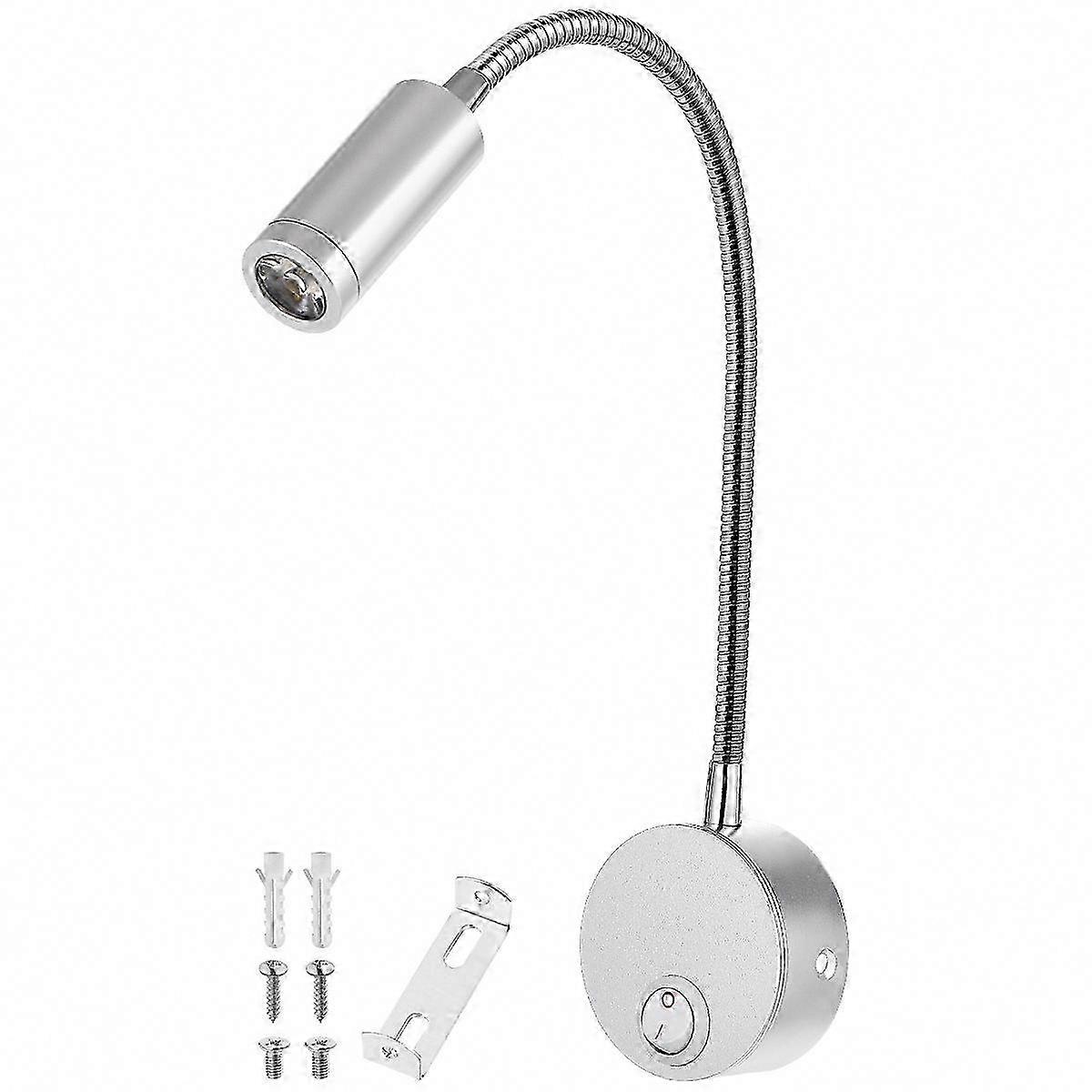 Moderne Led-wandleuchte Mit Um 360° Verstellbarem, Flexiblem Hals, Ideal Für Die Wohnraumbeleuchtung Und Zum Lesen.