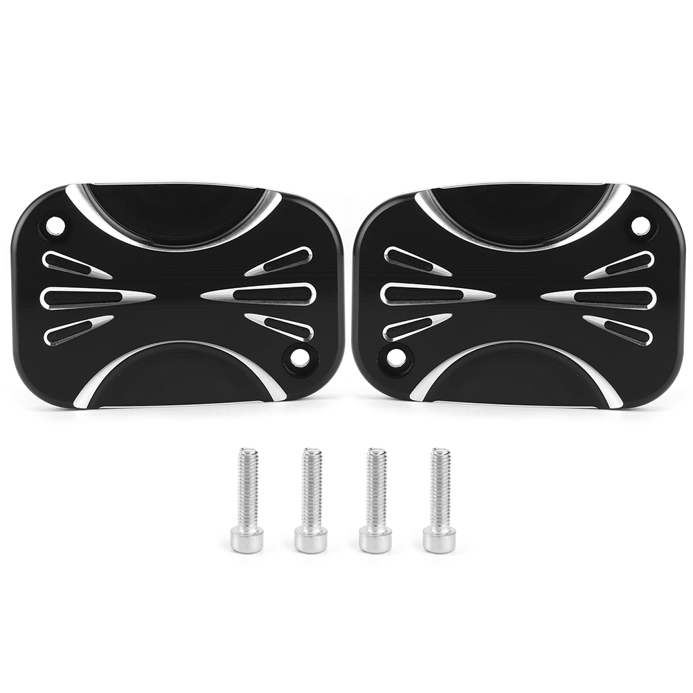 2-teilige Cnc-gefräste Vorderradbremspumpenabdeckung Für Motorräder, Kompatibel Mit Flh, Flhr, Flhrc Und Flhtk, Schutzzubehör