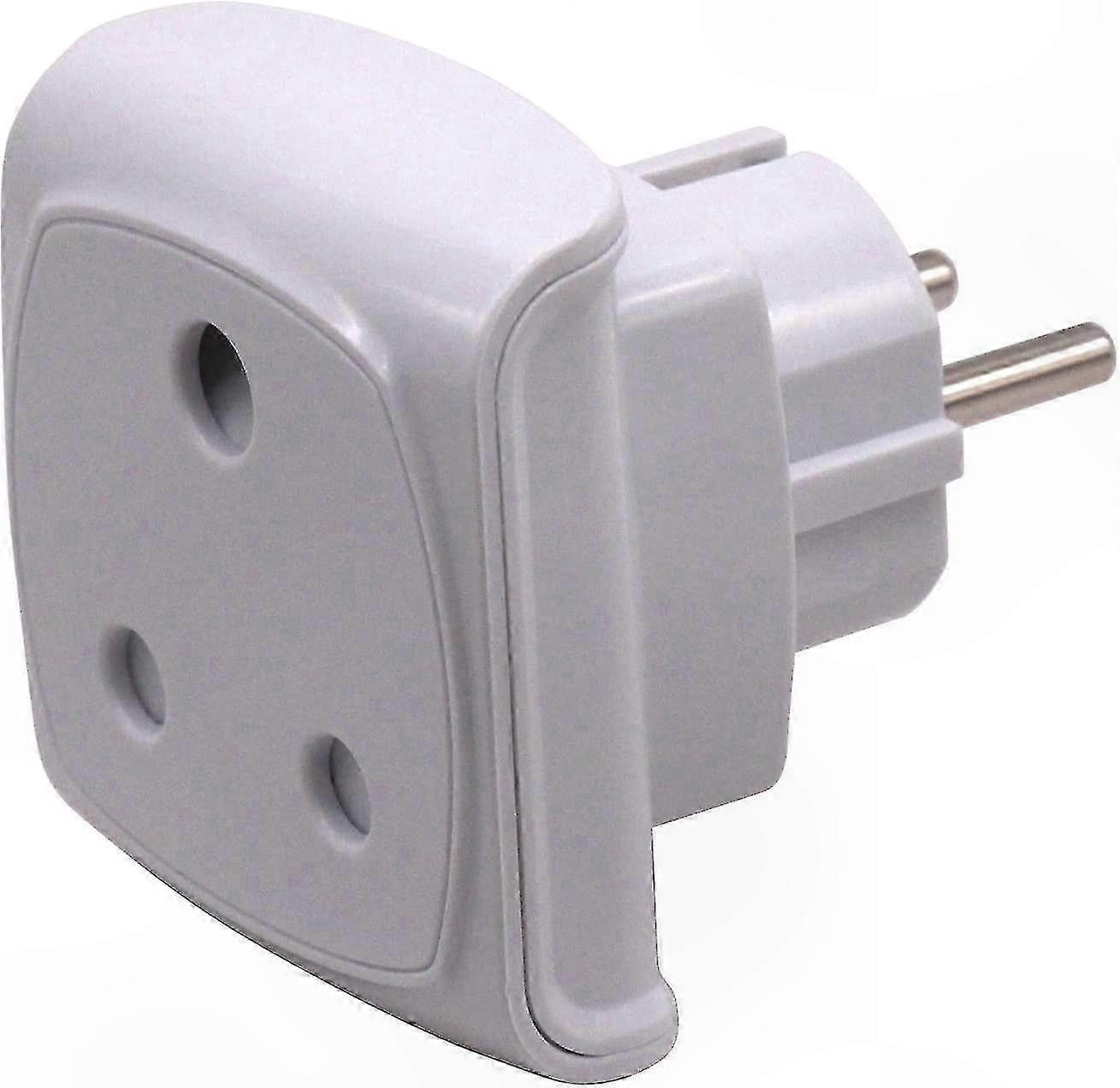 Universeller Reiseadapter Eu 2-poliger Stecker Auf 3 Standard-stecker Für Südafrika, Stecker-buchse-konverter, Kompakt Für Internationale Reisen, Kompatibel Mit Hotels Und Elektrogeräten.