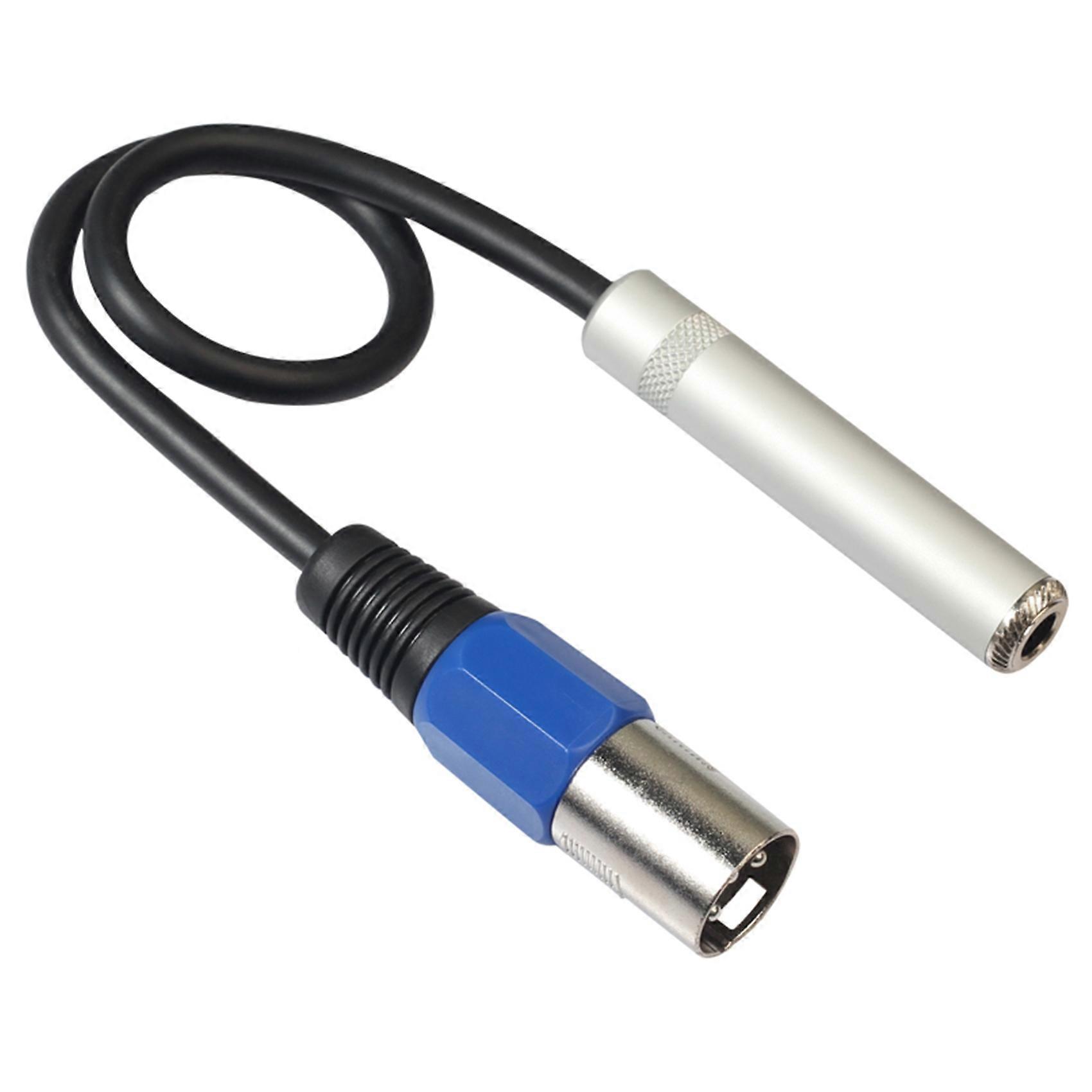 6,35-mm-klinkenbuchse Auf Xlr-stecker-audiokabel, 6,35-mm-trs-auf-xlr-adapter, Symmetrischer Anschluss Für Studio, Mikrofon, Mischpult, 1 Stück, Professionelle Qualität