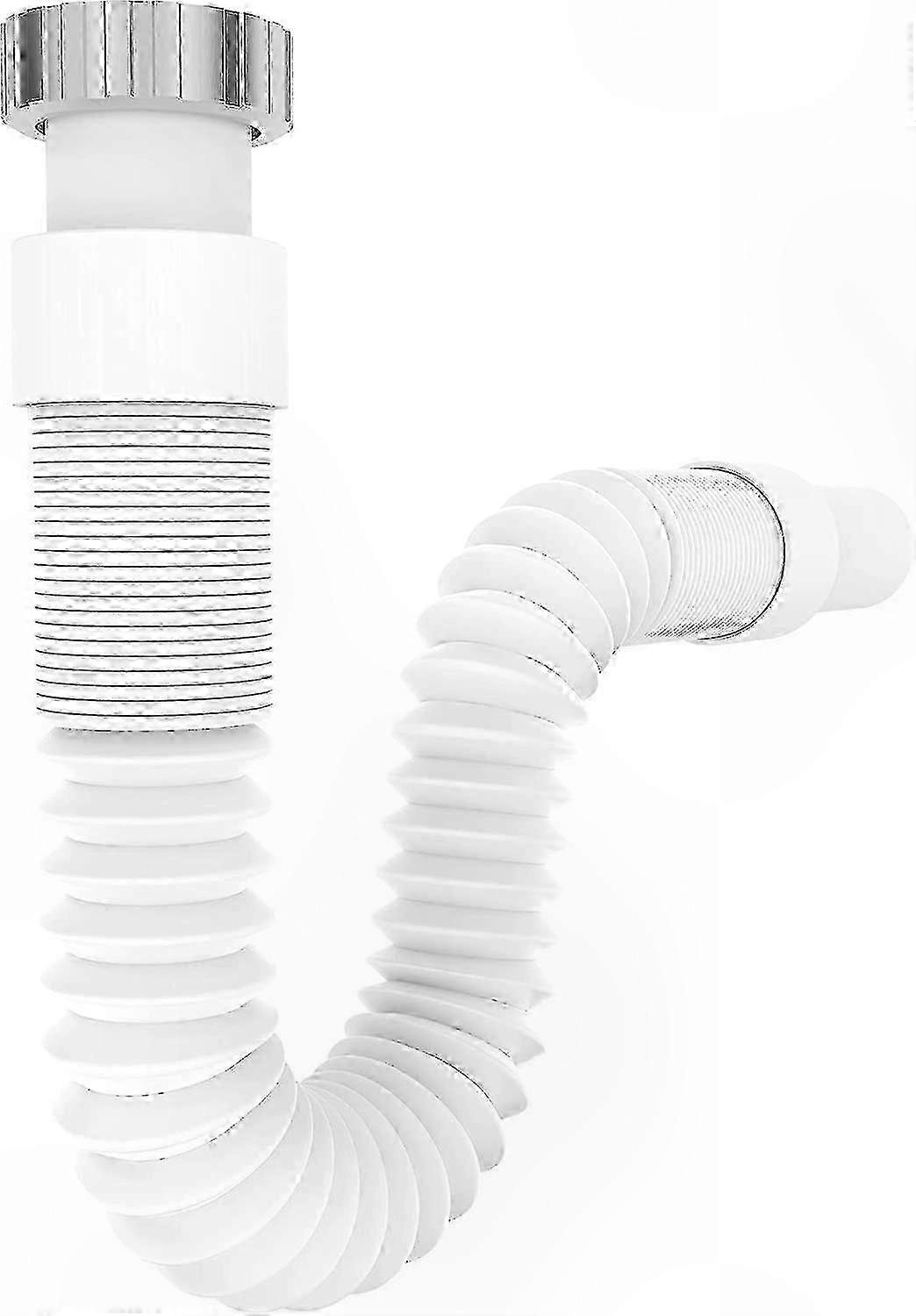 Flexibler, Ausziehbarer Siphonablauf, 1 1/4" X 32 Mm, Verstellbare Länge 320-880 Mm Für Waschbecken, Geruchshemmend Und Mit Effizienter Entwässerung.