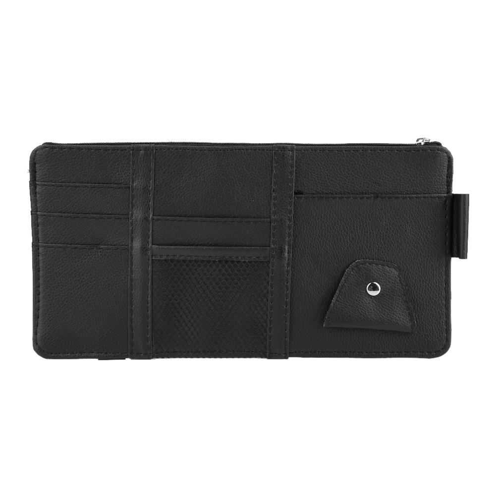 Universeller Cd-halter Aus Leder Für Die Sonnenblende Im Auto, Organizer Für Karten Und Sonnenbrille