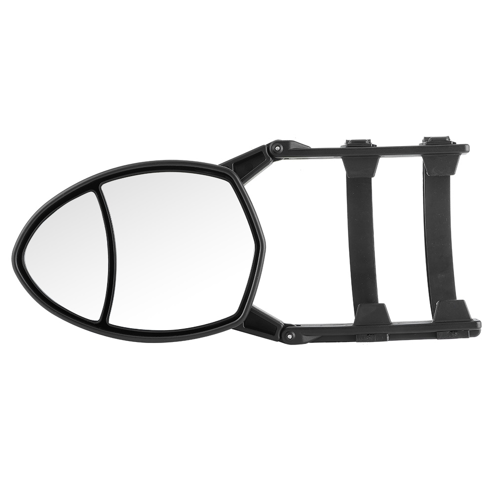 Verstellbare, Universelle Ovale Clip-on-spiegel Für Pkw/transporter, Doppelte Seitenansicht, 19 X 14 Cm
