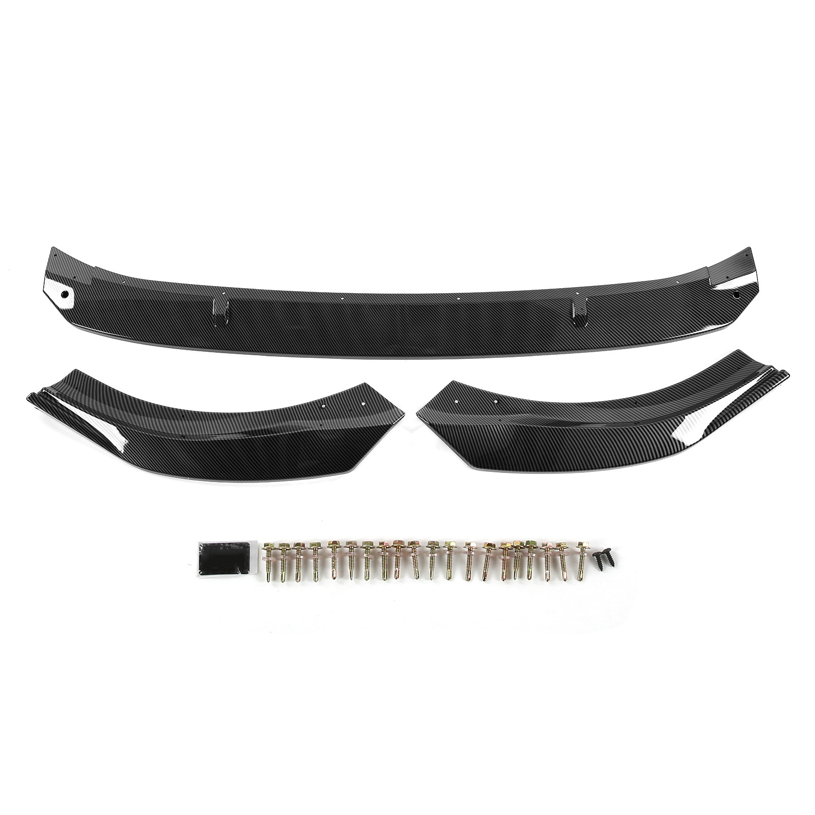 K·seek Design 3-teiliger Frontstoßstangensplitter In Carbon-optik Für Mk8 Standard Ab 2021