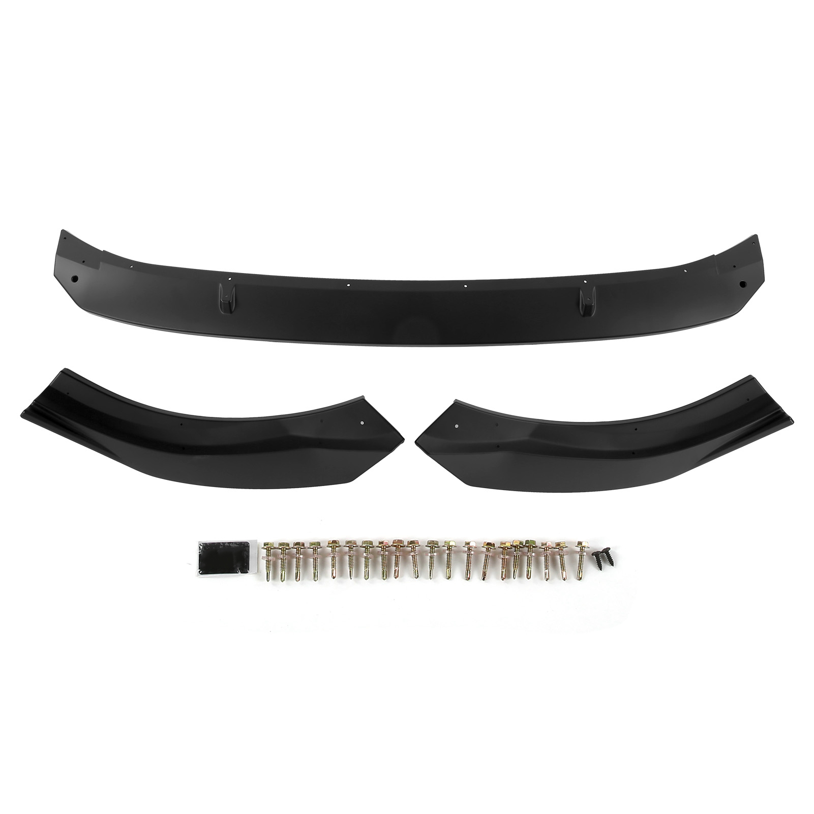 K·seek Design 3-teiliger Frontstoßstangenspoiler, Kompatibel Mit Mk8 Standard Ab 2021, Mattschwarz