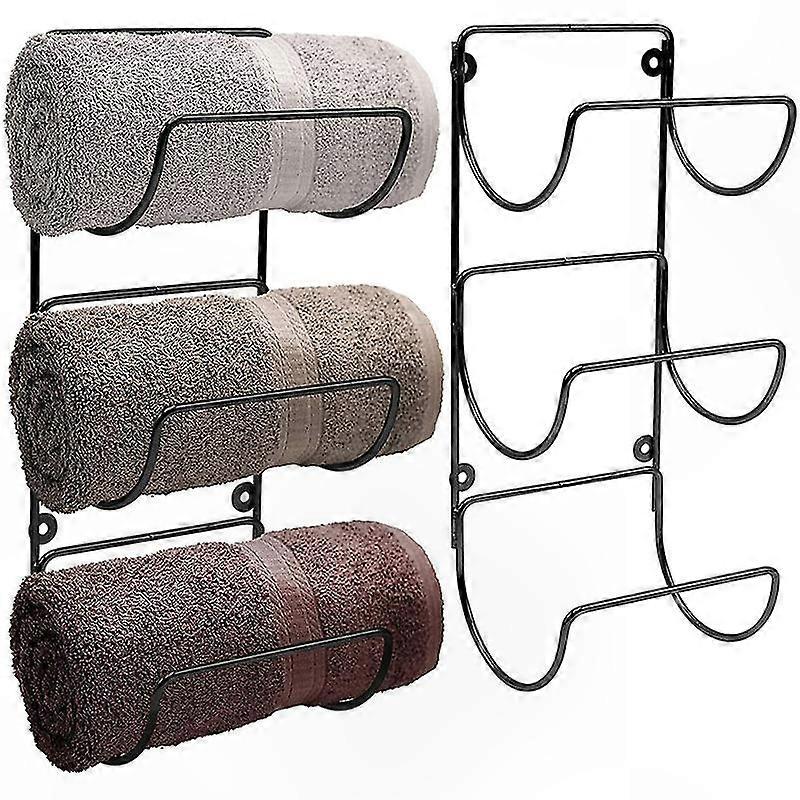 Selbstklebender Handtuchhalter Für Bad Und Küche, Wandmontage Aus Edelstahl Ohne Bohren, Robuste Befestigung Für Küche Und Bad, Langlebiges Wandmontage-design