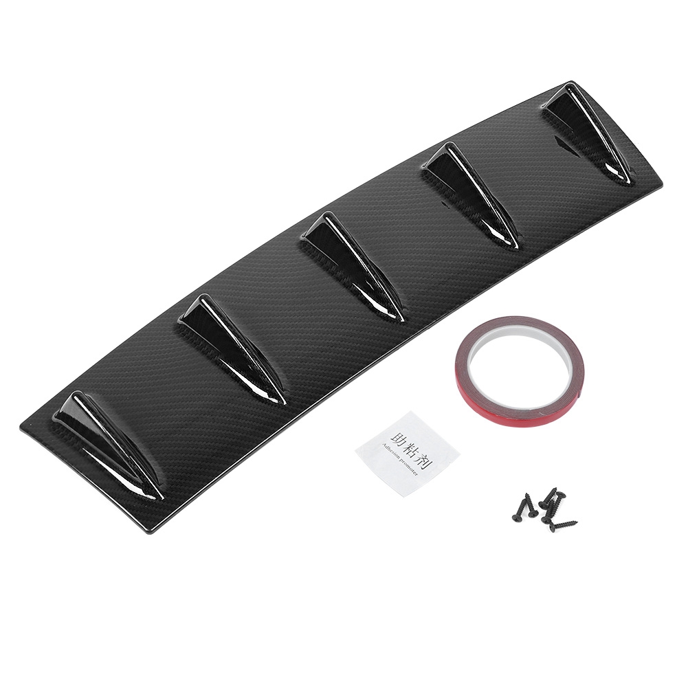 Universelle Heckstoßstange Mit 5 Abs-finnen, Carbonstruktur, 584-mm-diffusor