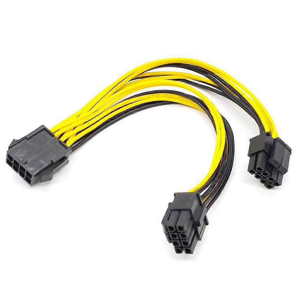 8-poliger Cpu-buchsenanschluss Auf Dualen 8-poligen (4+4) Pcie-steckeradapter, Stromkabel