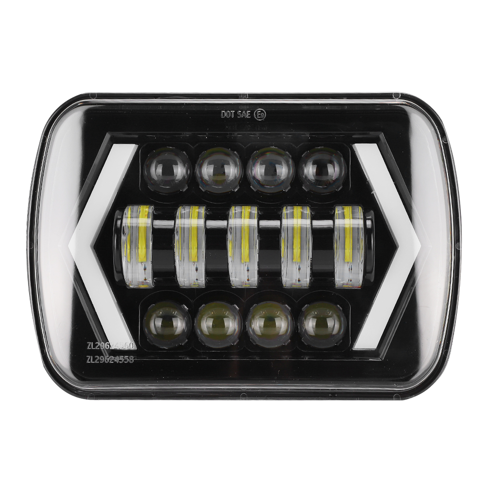 H4 210w 6000k 21000lm Ip67 Led-scheinwerfer, Kompatibel Mit Jeep Cherokee Xj 12-24v, Wasserdichter Frontscheinwerfer