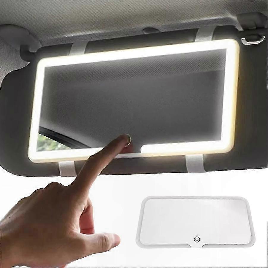 Berührungsempfindlicher Led-schminkspiegel Für Auto-sonnenblenden, 3 Beleuchtungsmodi, Kosmetikhilfe, Autozubehör