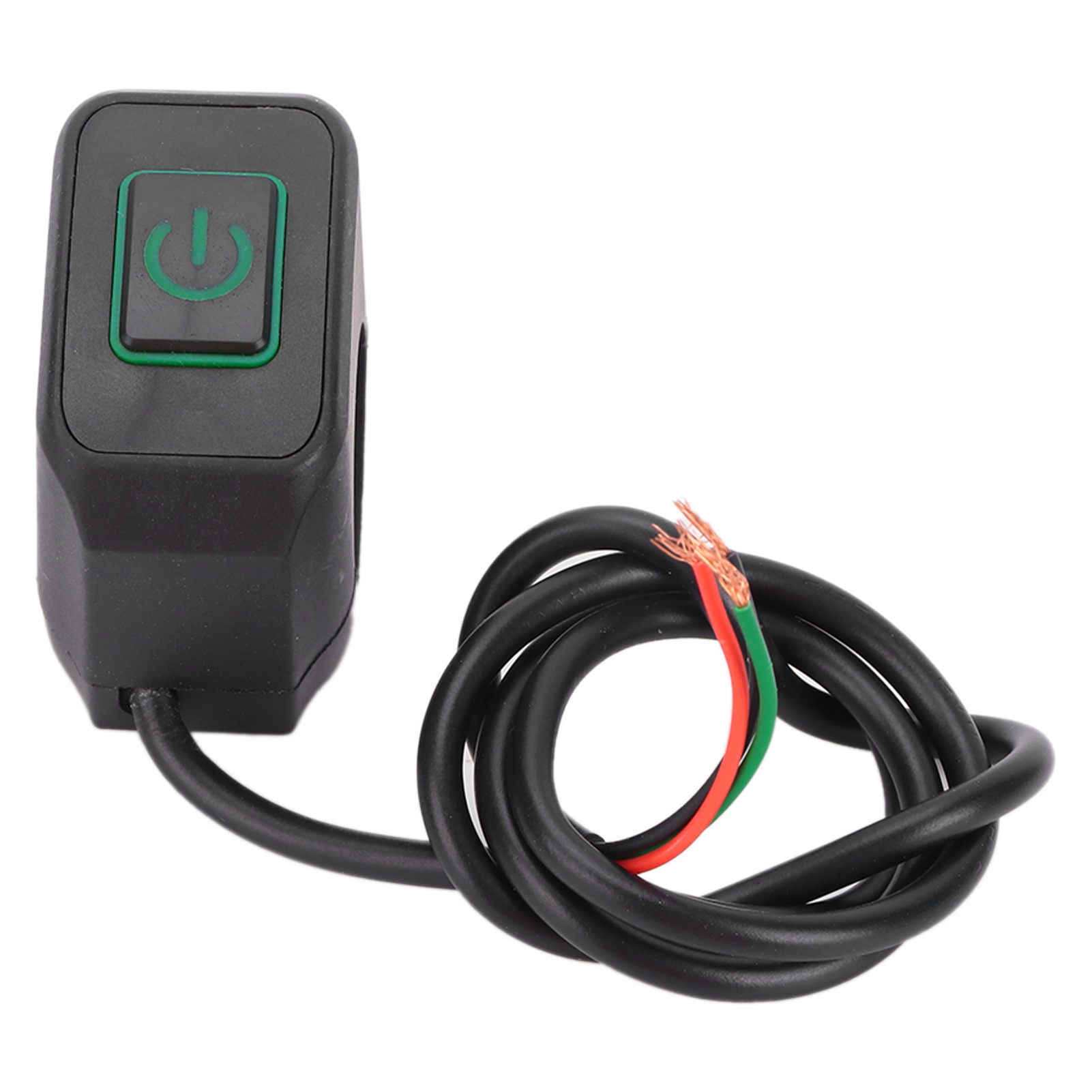 22 Mm Universal-wasserdichter Motorrad-lenkerschalter Scheinwerfer-steuerungsknopf Grün