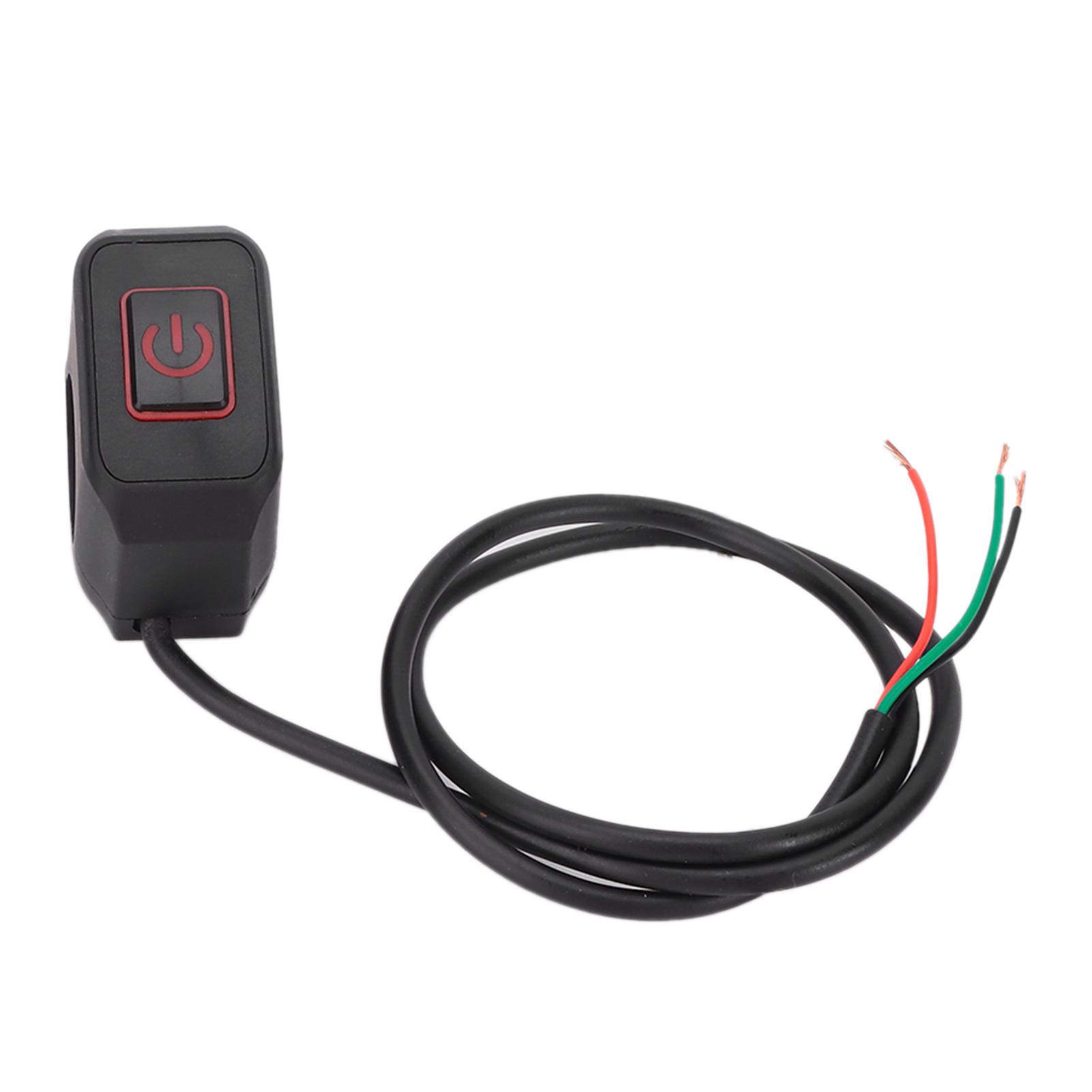 22 Mm Universal-wasserdichter Motorrad-lenkerschalterknopf Für Scheinwerfer (rot)