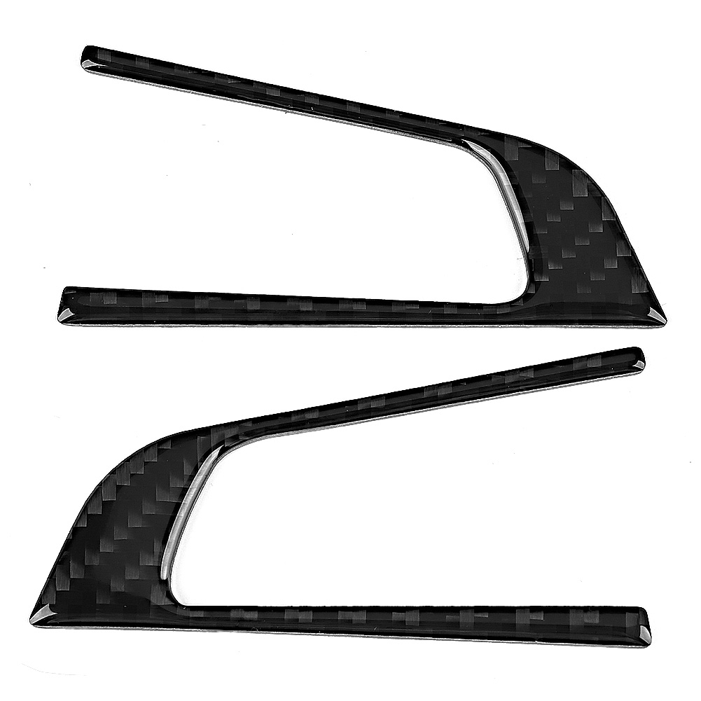 2 Dekorative Carbonfaser-zierteile Für Lenkradknöpfe, Kompatibel Mit Alfa Romeo Giulia 2017-2019
