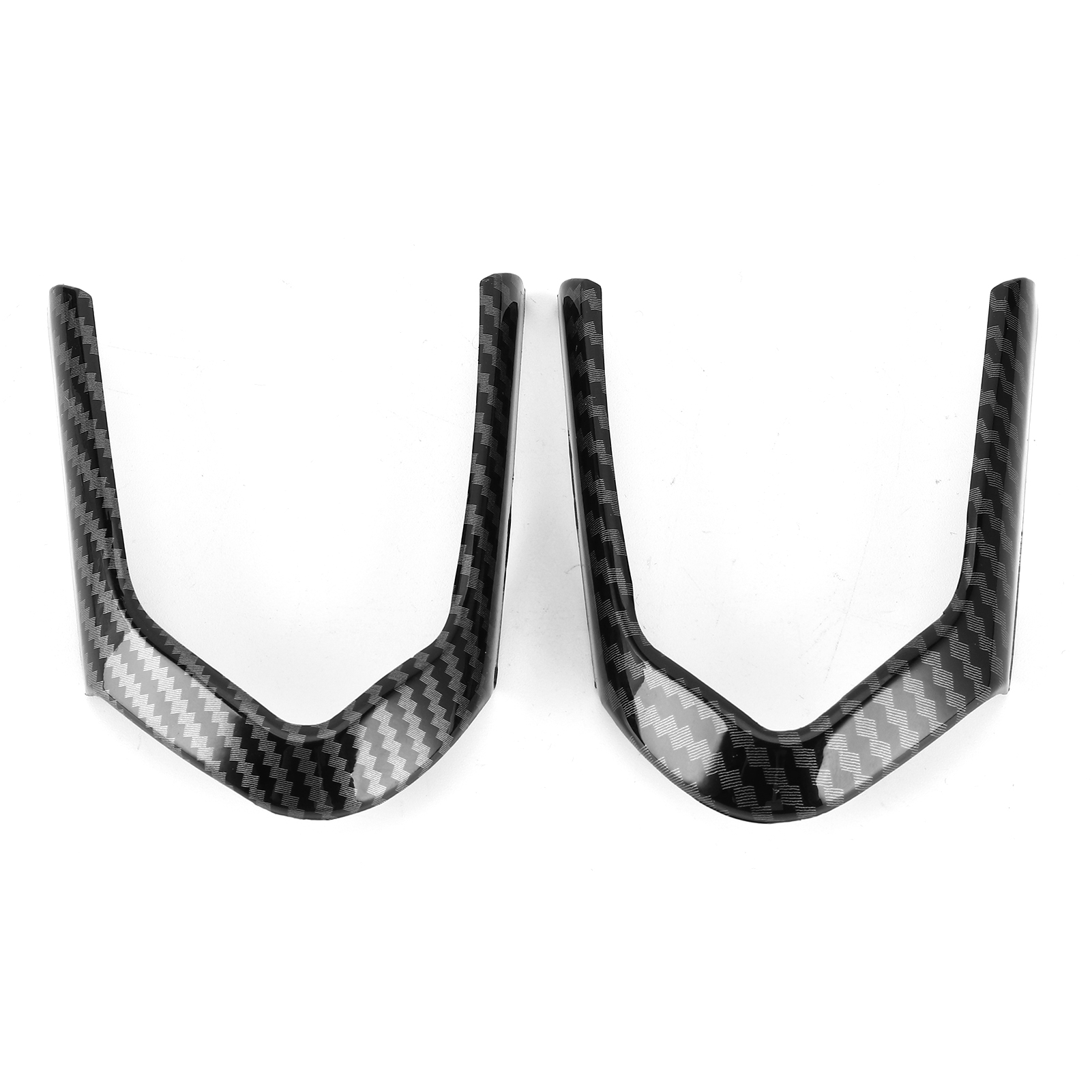 Lenkradverkleidung Mit Carbon-optik, Rahmen-knopfabdeckung Für 5er Bmw F10 F18 (2013-2017) (rechtwinklige Ecke)