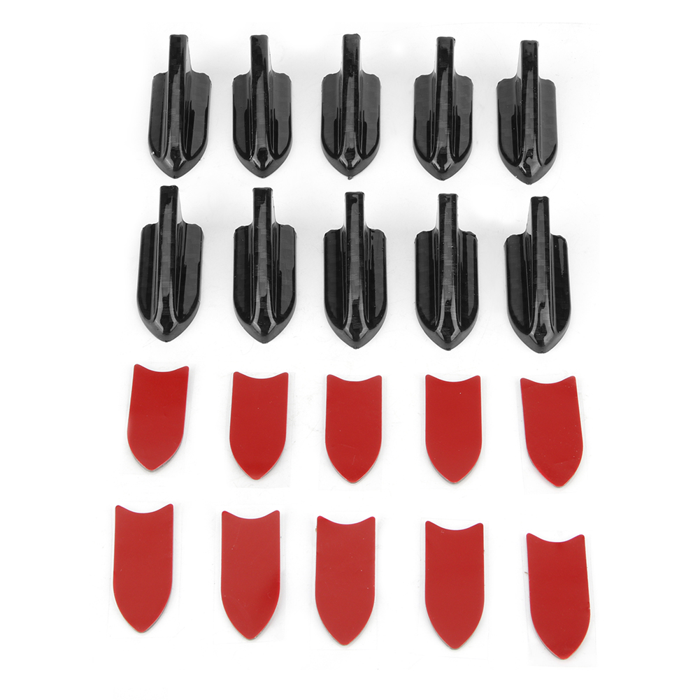 Universeller Abs-luftdiffusor Mit Carbonfaser-optik, Dekoratives Autozubehör, Carbonfaser-finish