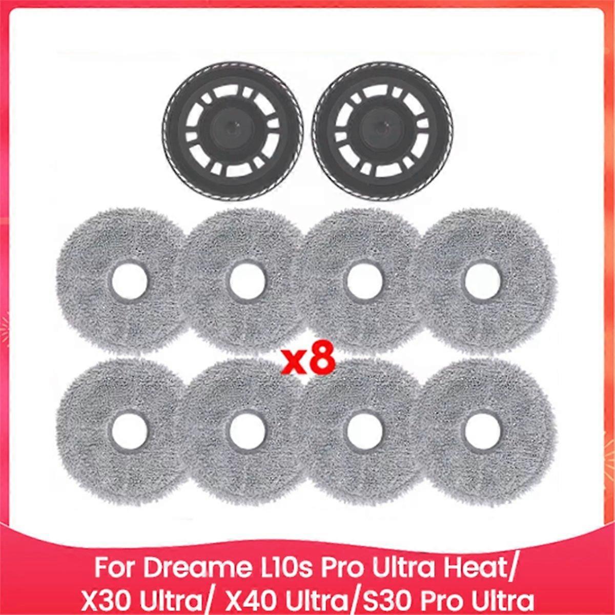Wischmopp Und Halterung Für L10s Pro Ultra Heat X30, Ersatzset, Kompatibles Reinigungszubehör Für Saugroboter, Ersatzteile Für Hochglanzböden