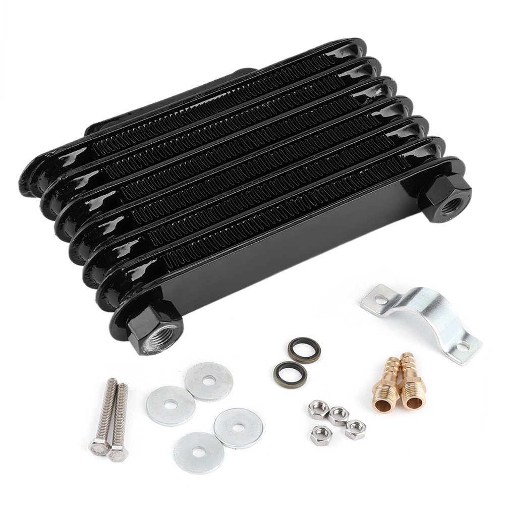Universeller 7-reihiger Motorölkühler Für Motorräder, Atvs Und Dirtbikes Mit 125–250 Cm³ Hubraum – Kühlkörper