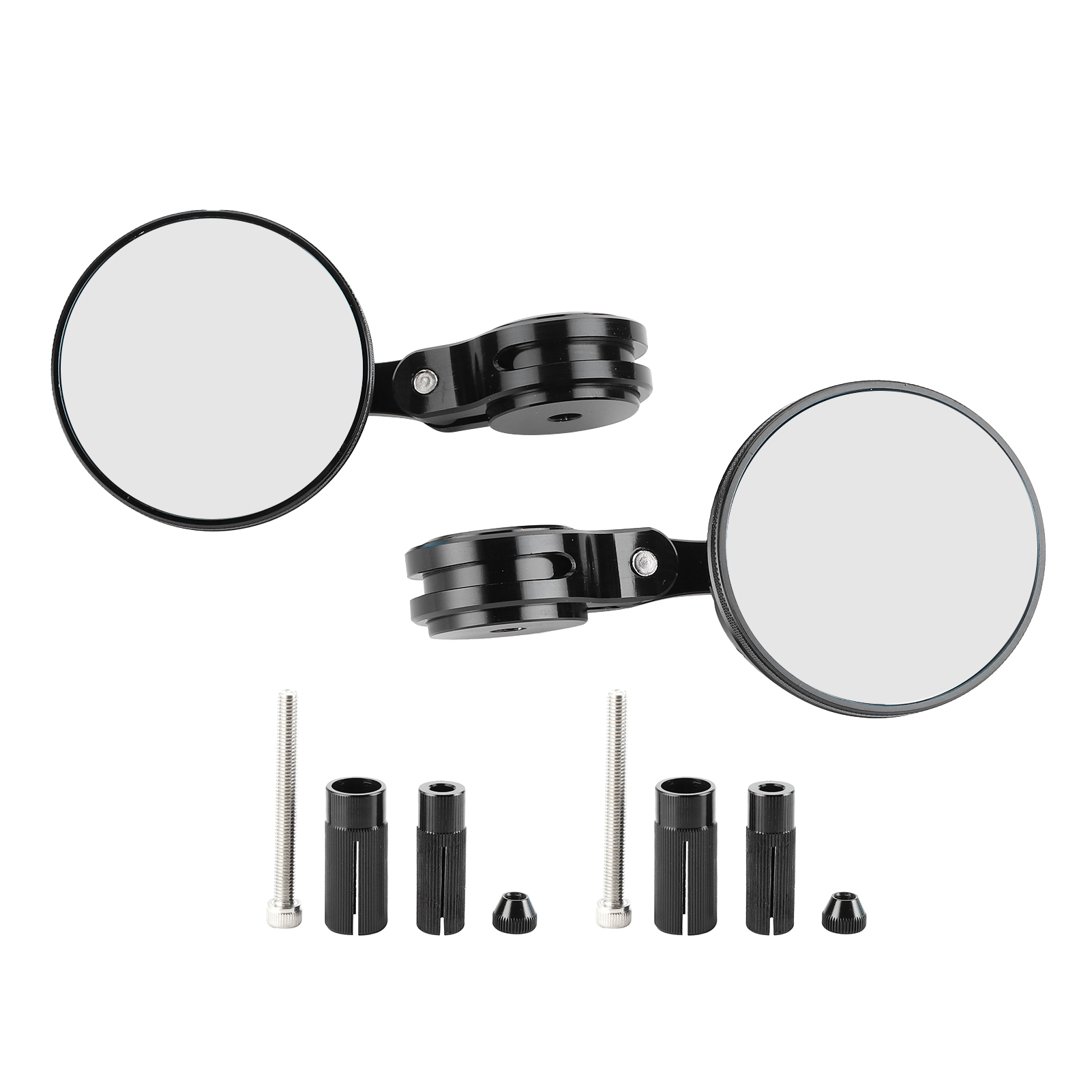 Cnc-gefräste Aluminium-rückspiegel Für Motorräder, Blendfreies Blaues Glas, Umbauteile