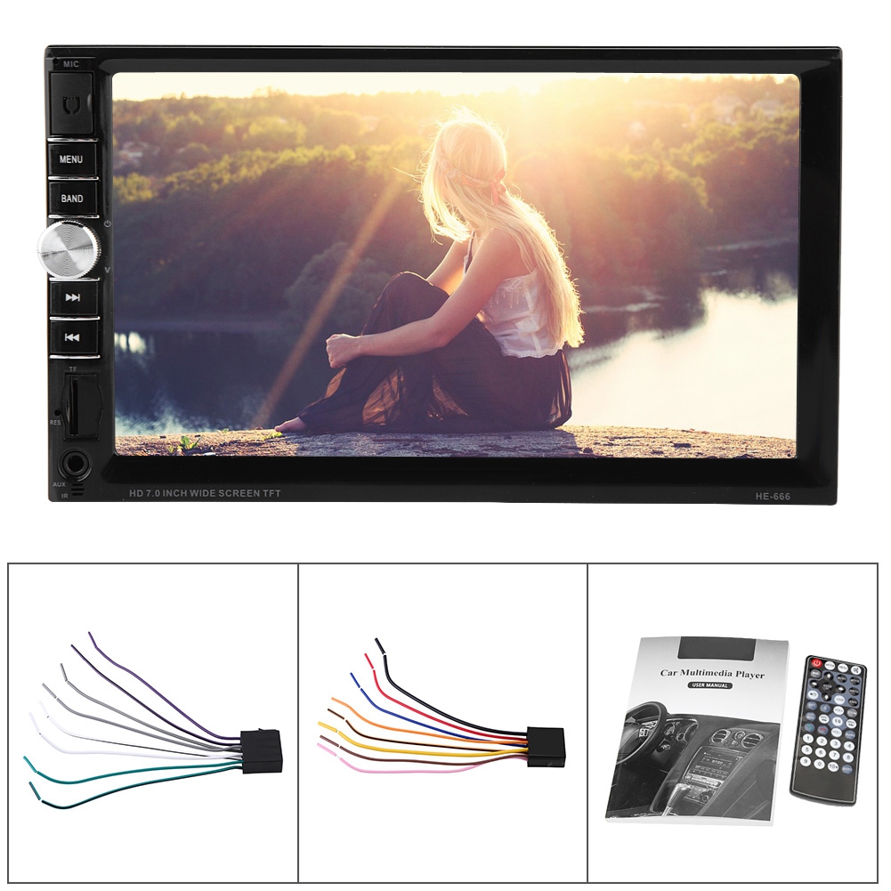 7" Doppel-din Autoradio Mit Touchscreen, Fm-stereo-multimedia-audioplayer