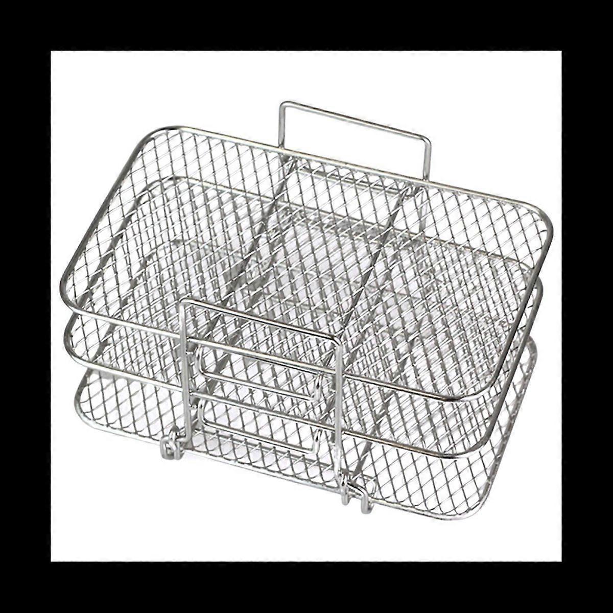 Set Mit 2 Dörrgittern Für Heißluftfritteusen, Edelstahl 304, Wiederverwendbares Kochzubehör