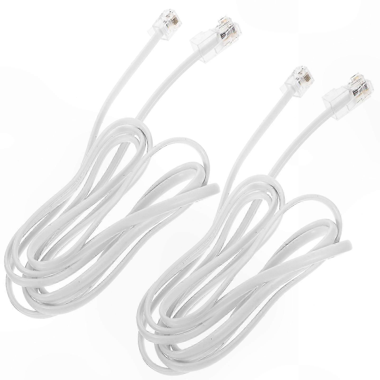 Rj11-zu-rj45-adapter Mit 1,7 Meter Kabel, 2er-pack, Für Zuverlässige Signalübertragung Zu Hause Und Im Büro, Plug-and-play-lösung, Einfache Installation Und Sofortige Nutzung.