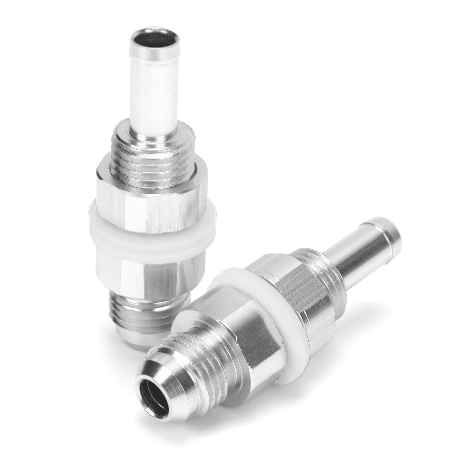 2 Stück An6-5/16 Aluminium-zylinderadapter Für Kraftstoffpumpenanschluss, Verbindungsstück Für Gummi-, Kunststoff- Und Nylonschläuche