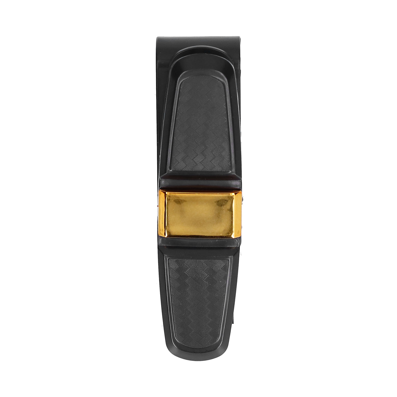 Karten- Und Sonnenbrillenhalter Aus Kohlefaser Für Auto-sonnenblenden, 180° Drehbar, Universell, Goldener Clip